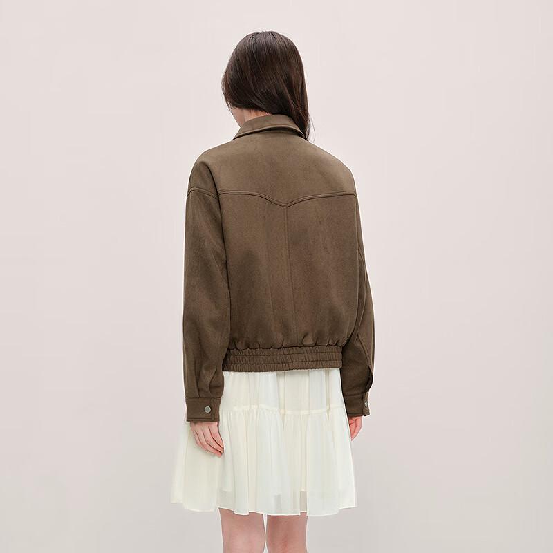Ledin Autumn Maillard Loose Fit Jacket