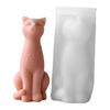 Flexible Silicone Mold Handmade Scented Candle Mould 3D Sitting Cats Aromatherapys Jewelry Mold Home Decoration Mold