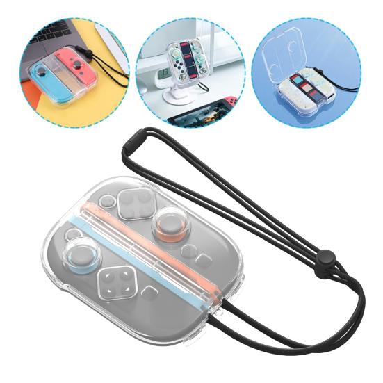 Caixa de Pó para Nintendo Switch 2 Joy-Con À Prova d'Água À Prova de Poeira Controlador de Jogo Protetor de Joypad Portátil Transparente À Prova de Choque Proteção de Gamepad Estojo de Armazenamento