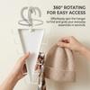 V-Shaped Double-Sided Hanging Rack Space-Saving Multi-Hook Storage Organizer for Home Dormitory Closet Hat and Accessory Holder
