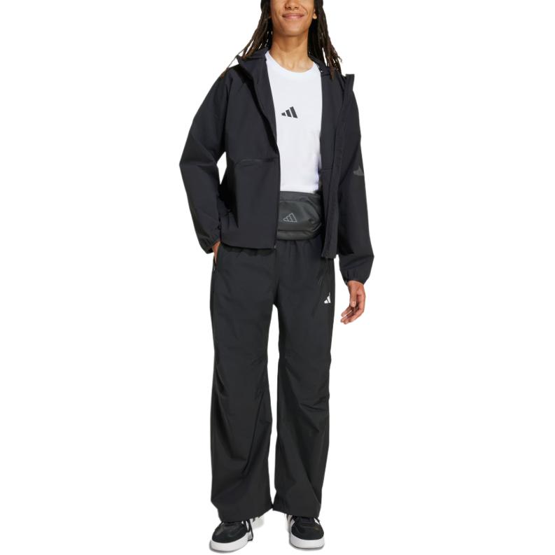 adidas Myshelter Ss25 Giacca a vento Casual Ampia Versatile con cappuccio Giacca Uomo JM3936