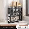 Multi-functional Kitchen Storage: Cutting Board, Knife, and Chopstick Holder