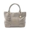 Used Amazona Justa Handbag Leather Gray Used Women
