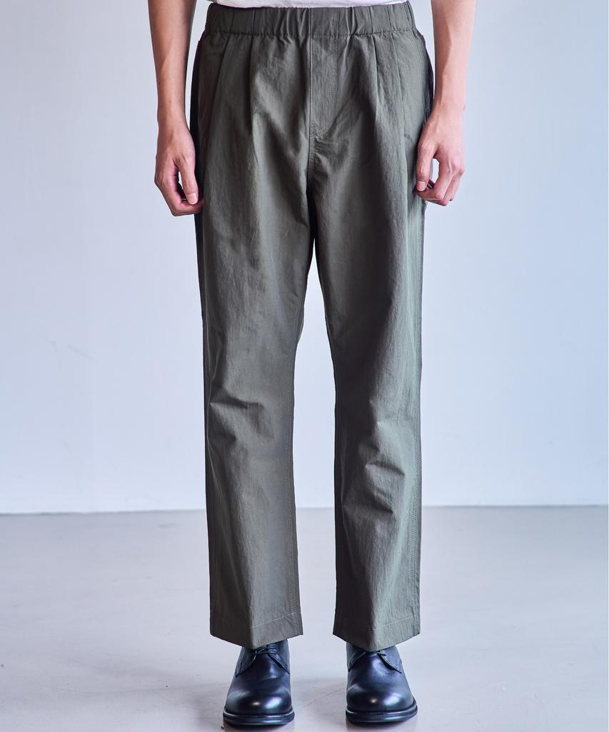 MANNERGRAM [Banset Japanese Imported Fabric] Formal Office Nylon Pants Loose Fit_Fit5 Khaki