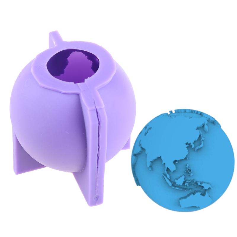 3D Globe Epoxy Resin Mold Candle Plaster Silicone Mould Crafts Ornament Mold