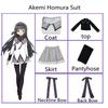Anime Magical Girl Puella Magi Madoka Magica Cosplay Costume Akemi Homura Kaname Madoka Skirt Mahou Shoujo Wig Battle Dress Suit