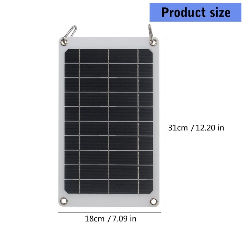 High Efficiency Lightweight Solar Charges 10W 5V IP65 Waterproof Flexible Designs Solar Panel For Outdoor Activity
