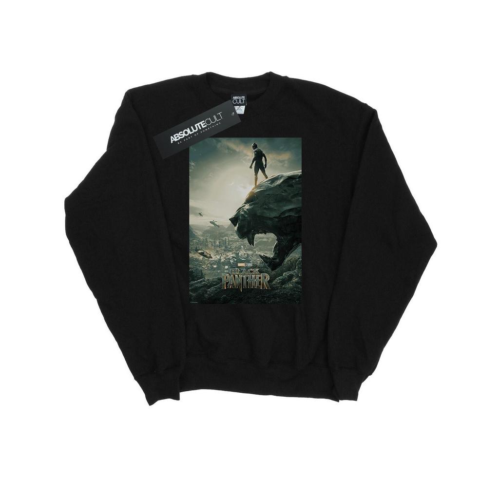 Marvel Mens Black Panther Poster Sweatshirt