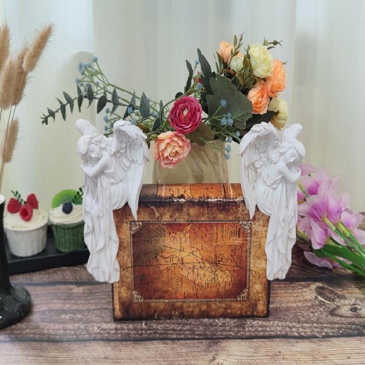 Creative Resin Angelic Figurine European Hanging Door Frames Enhances Space Decoration for Homeowner and Designers