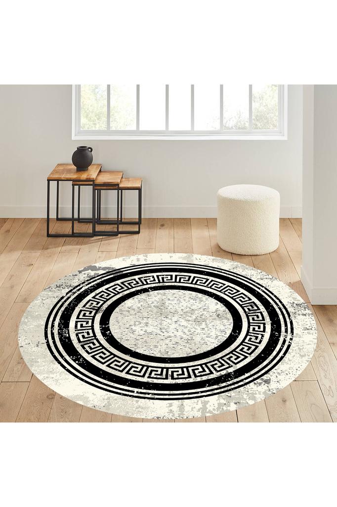 Rovigo Home Washable Round Printed Carpet RHM7338-SD1044