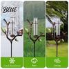 Decorative Bird Rain Gauge Outdoor Metal with Stake 7 Inch Tube Weather Resistant Plastic Measuring Gauge Branch Measure Tool for Garden Lawn Patio