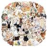 New Animal Series: Cute Rabbit Stickers for Suitcases, Stationery, and Water Cups (55-110 Sheets)