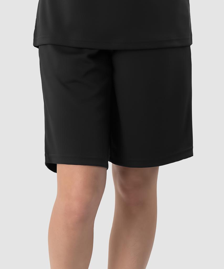 ARMEDES Unisex Recycled Cool Mesh Elastic Waist Shorts Ar-89 (Knee-Length)