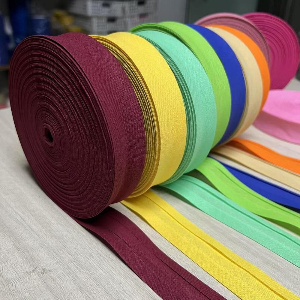 Wholesale 25mm X 30yds Cotton Bias Binding Tape - Big Roll for Garment/Quilt/Pillowcase/Tablecloth Edging & Decoration