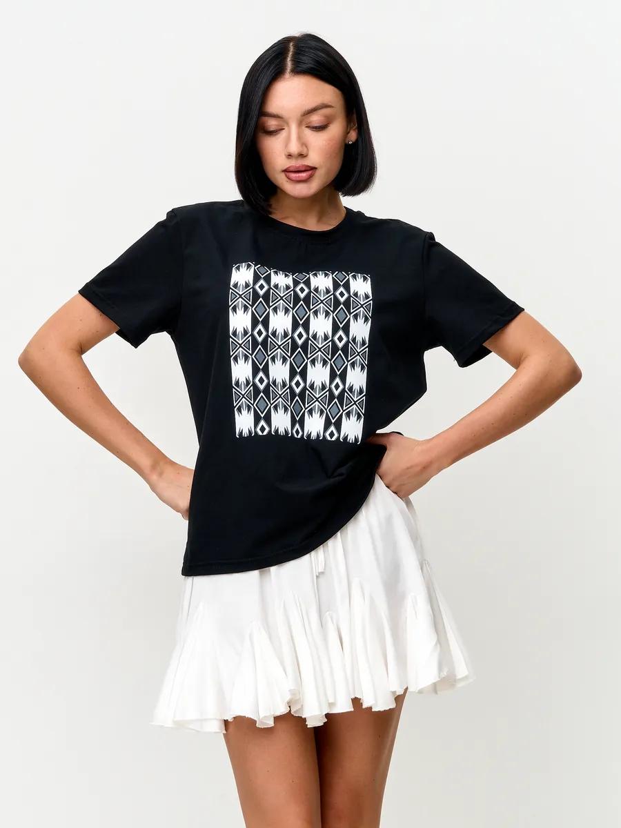 Plus size cotton T-shirt L