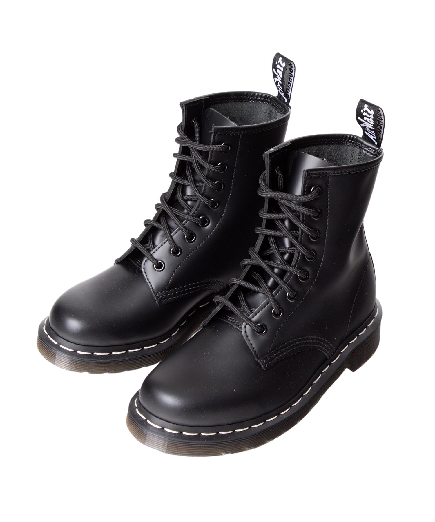 

Dr. Martens Boots 24758001 1460 White Stitch 8 Eye Boots Women s BLACK Size 4 / Approx. 23.0 cm чёрный