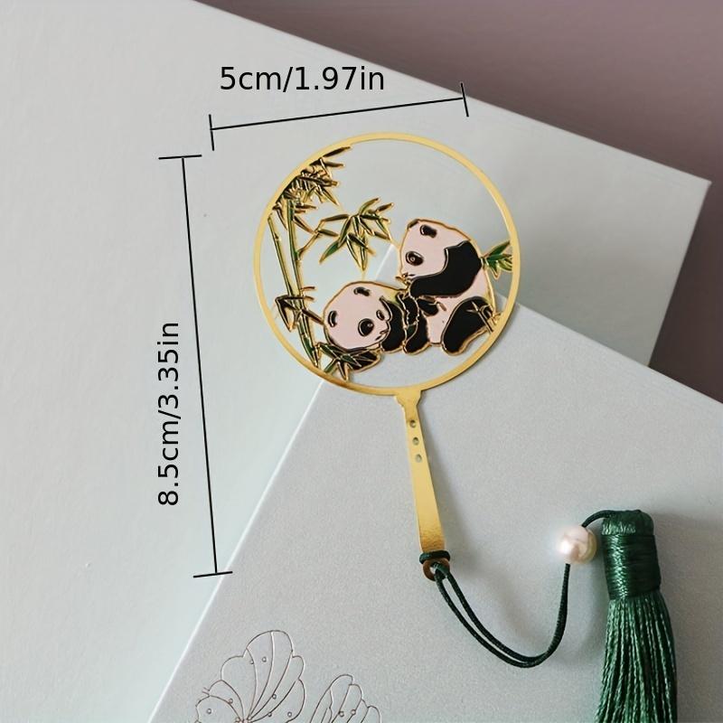 1pc Panda Metal Brass Bookmark Can Be Used As Birthday Gift, Teacher Thank-you Gift, Graduation Gift