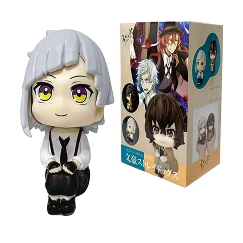 Bungou Stray Dogs Look Up Dazai Osamu Nakajima Atsushi Action Figure Toys Pvc Model Collection Kwaii Q Doll