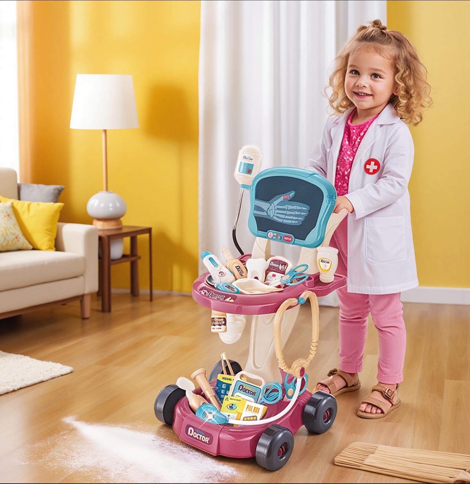 

Набор детского врача из 29 предметов, Ролевая игра «Доктор-медсестра», Игрушка для притворства, Стоматолог-ветеринар, Медицинский мобильный автомобиль со звуком, Подарок на день рождения Tha United States