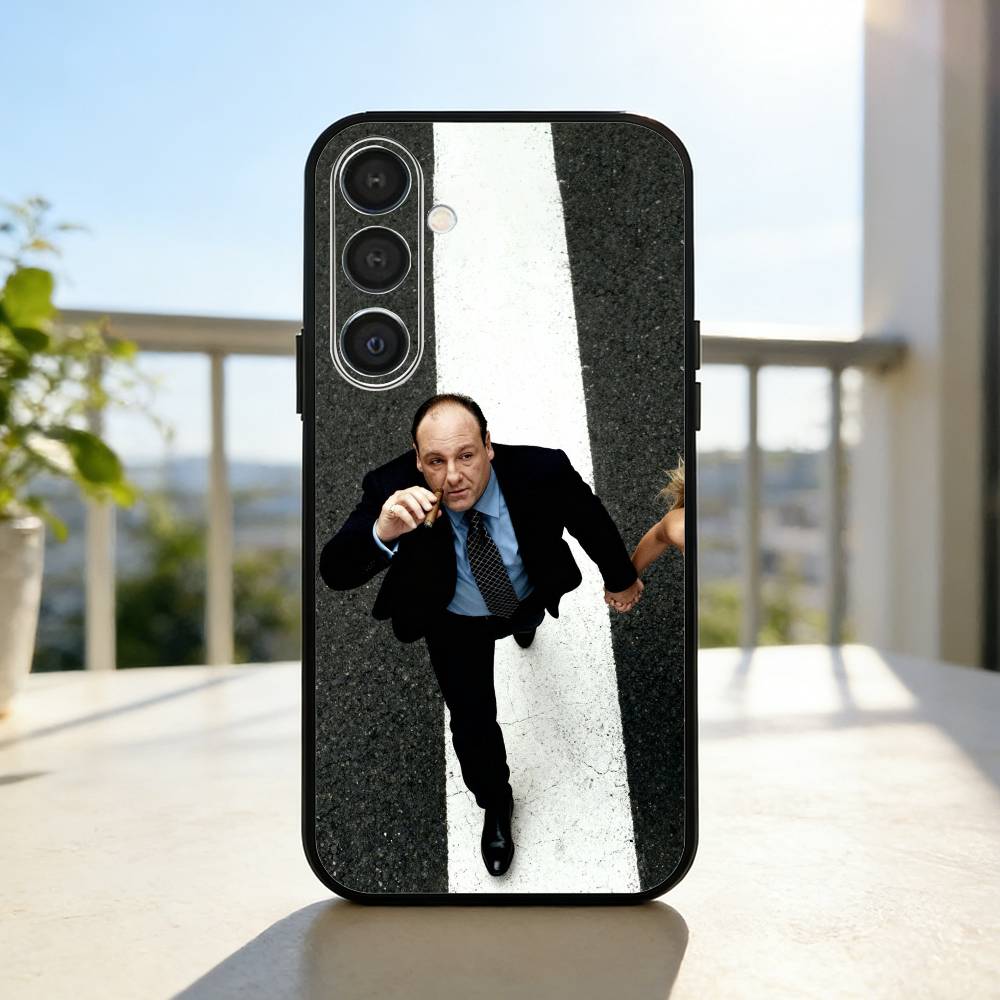 The Tony Soprano-JG Phone Case For Samsung  A73,72,71,A52,51,40,41,A22,A32,31,A13, Soft Black Shell Samsung a70