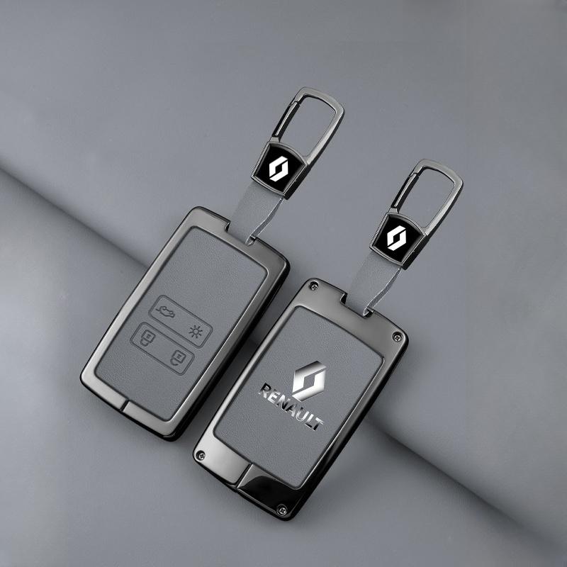 2026 Hot For Renault Interior Stickers Zinc Alloy Car Key Case Cover Shell For Renault Koleos Captur Kadjar Megane Clio Talisman