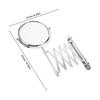 Two-Sided 3X Magnifying Bathroom Wall Mirror 6 Inch Retractable 360 Degree Swivel Extendable Makeup Vanity Mirror for Small