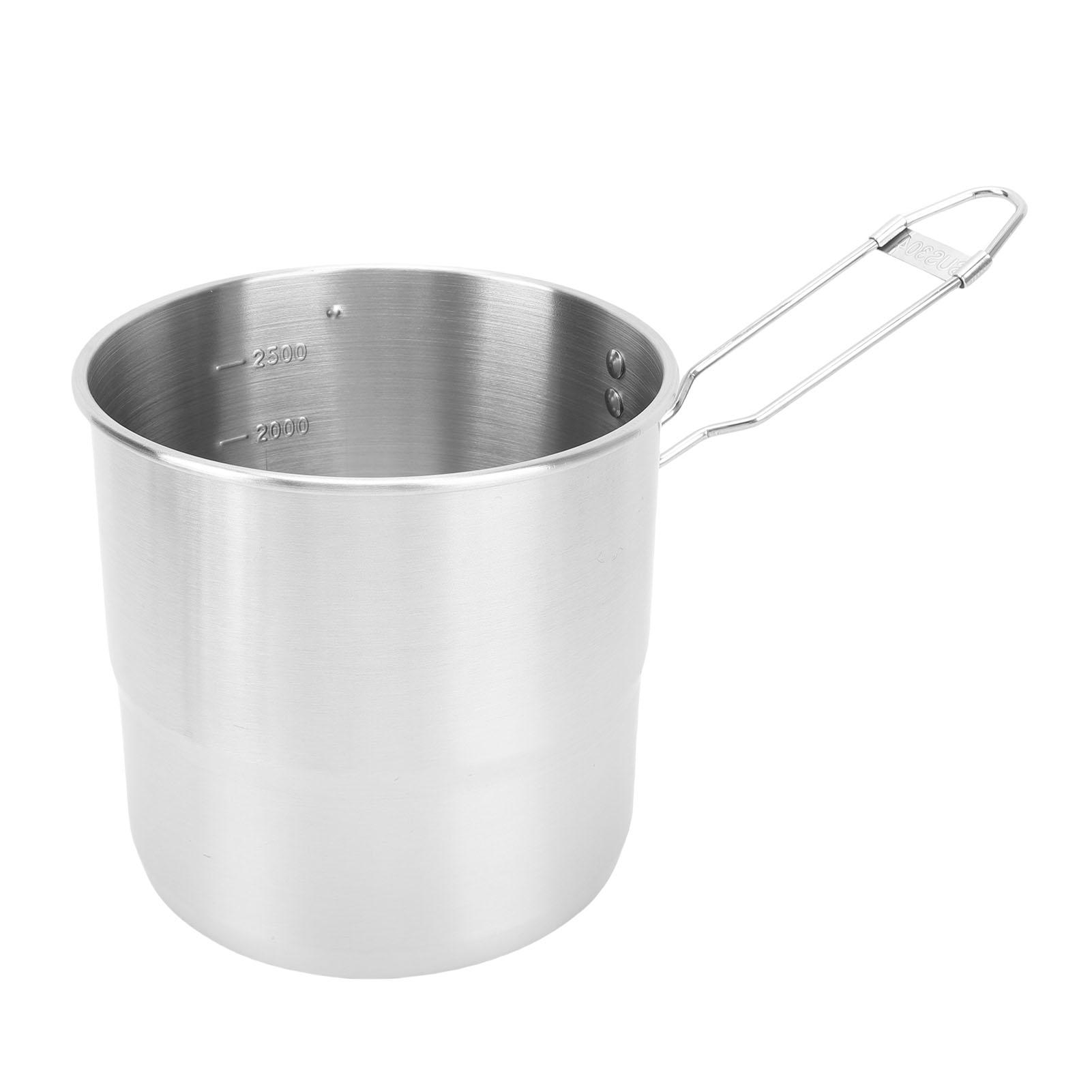 Camping Kookpot 304 Roestvrij Staal Draagbare Metalen Rijstkoker Camping Kookgerei voor Buiten Wandelen