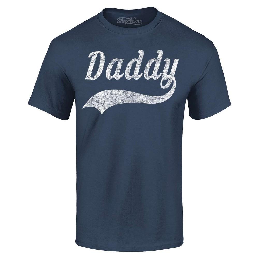 

Daddy Distressed Classic Baseball T-shirt Dad Shirts Shirt M