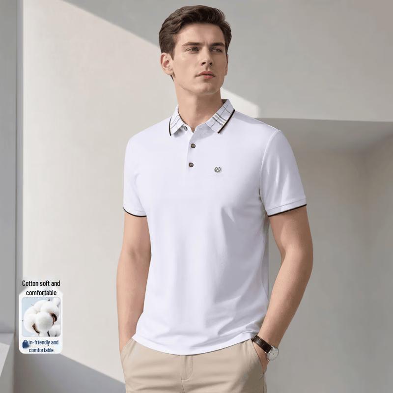 VEE KELLEN Men s Short Sleeve Polo Shirt M белый