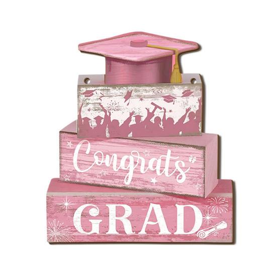 2026 Graduation Door Sign, Congrats Grad Decorative Porch Welcome Sign, Wooden Wall Hanging Plaque for Photo Booth Prop, Graduation Party Supplies