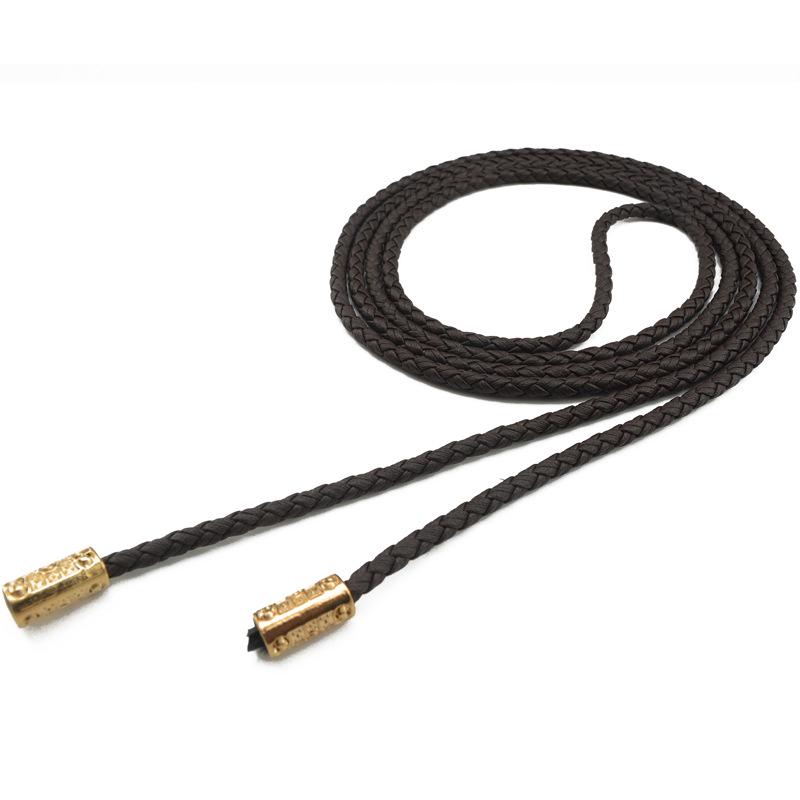 Korean Braided Tassel Thin Belt - Versatile Bow PU Rope Knot for Women