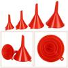 4Pcs Plastic Funnel Set Universal Car Motorcycle Oil Gasoline Fuel Funnel Oil Change Refueling Tool Oil Funnels Filling Tool Mass Air Flow 3