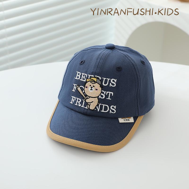 Baby Hat Spring and Autumn Thin Korean Version Boy Baseball Cap Cute Sun Protection Hat Summer Baby Baseball Cap