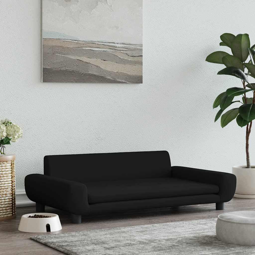 vidaXL Dog Bed Black 100x54x33 cm Velvet