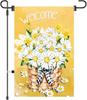 Charming Daisy Welcome Garden Ag Vibrant Seasonal Outdoor Decor for Yard, Patio,Holiday Decoration 12x18in TTV WWL EEL