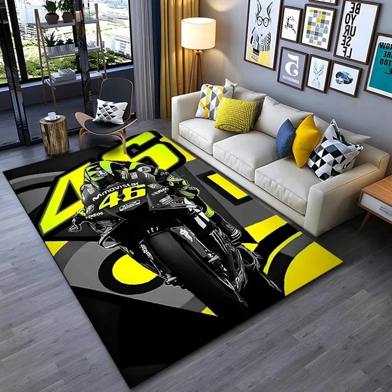 VIKAMA Doctor Cartoon Racing Carpet Yellow Flannel Anti Slip Mat, Bedroom and Children's Room Decorative Floor Mat