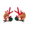 Christmas Hair Clip Hair Barrettes Hair Bow Headpieces Winter Bow Reindeer Barrettes Headwear Hair Accessories
