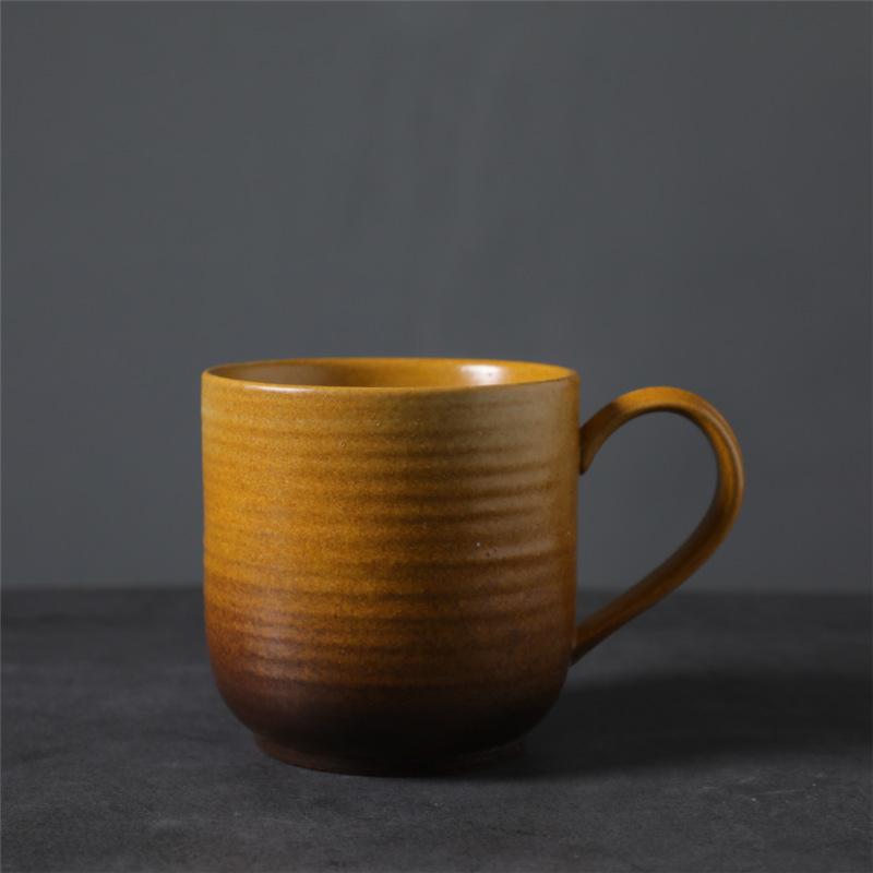 

Ретро Керамічна Кавова Чашка Високої Цінності Парна Чашка для Води Груба Кераміка Післяобідній Чай Гаряча Чашка 260ml