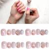 Sweet Lovely Heart Bowknot Nail Stickers Ice Clear Removable Design Artistic