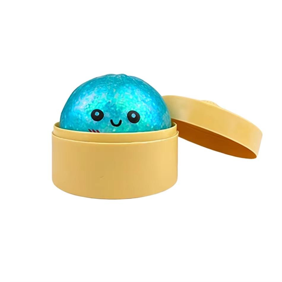 Mini Glitter Dumpling Glitter Dumpling Squishy With Box Dumplings Sensory Squeeze Toy For Stress Relief