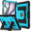 Applicable To iPad Air13-inch Contrasting Color Silicone Folding Bracket, Tablet Protective Case, iPad Air11 Armor Protective Case