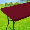 Olanly Stretch Washable Patio Elastic Table Cover Waterproof Table Cloth Outdoor Retangle Picnic Banquet and Parties Tablecloths