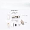 zinc alloy Square indicating sliding door lock, bathroom embedded sliding door, invisible hook lock