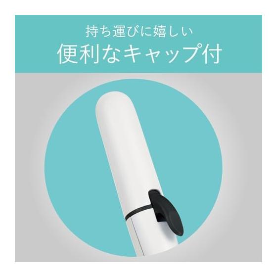 Plancha de pelo Koizumi Curl de 25 mm, inalámbrica, compatible con el extranjero, recargable por USB, ajuste de temperatura de 2 niveles, color blanco KHR-1320/W