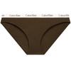 Melard Jacquard Narrow Waist Cotton Solid Color Sexy Bikini Underwear Women Underwear Coffee-Brown D1618FQ3