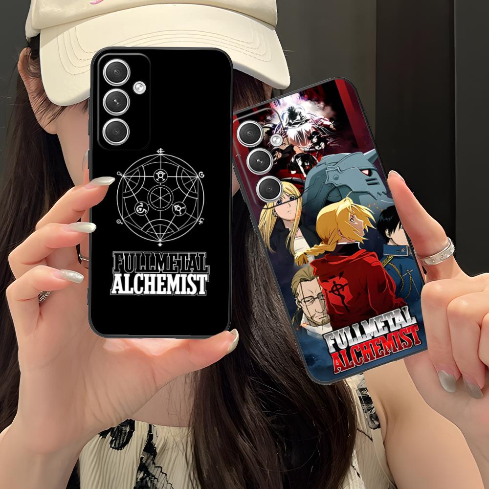 Custodia per Telefono Cellulare Fullmetal Alchemist per Samsung Galaxy S25 S24 S23 S22 S21 S20 Note20 Plus FE Ultra Stampa a Colori Cellulari