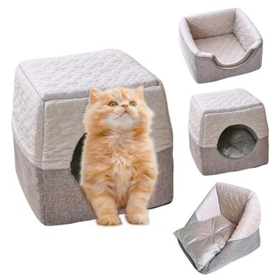 This Pet Bed Features a Removable Cushion and a Perfect for Indoor and Is Perfect for and Small Made of Fabric and This Washable Bed Is Perfect for