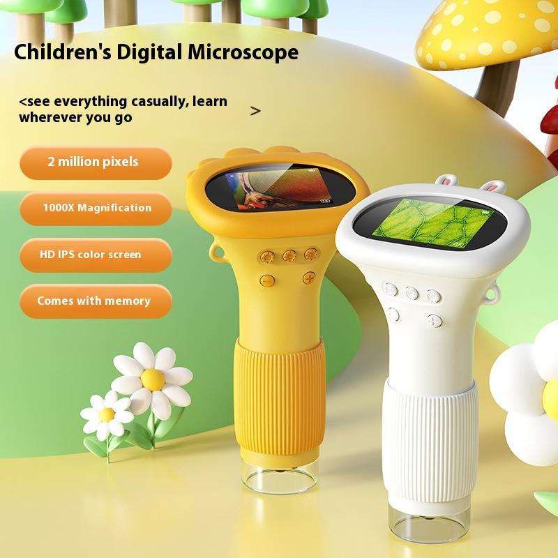 New Children's Portable Optical Microscope Magnifying Glass Handheld Mini Student Experimental Science Handheld Microscope