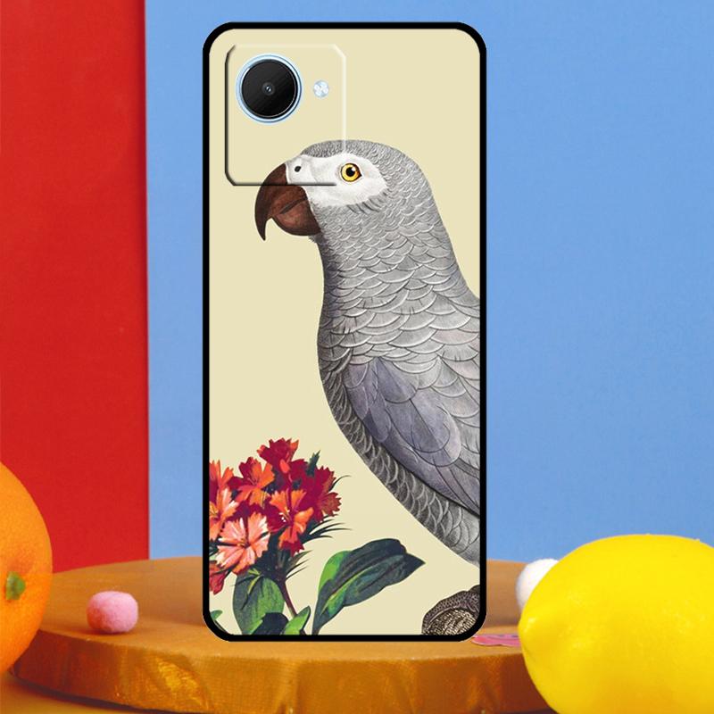 African Grey Parrot For Realme 14 Pro Plus 10 11 12 13 15 Pro C67 C65 C63 C61 C55 C53 C51 C71 C75 GT7 Pro Case