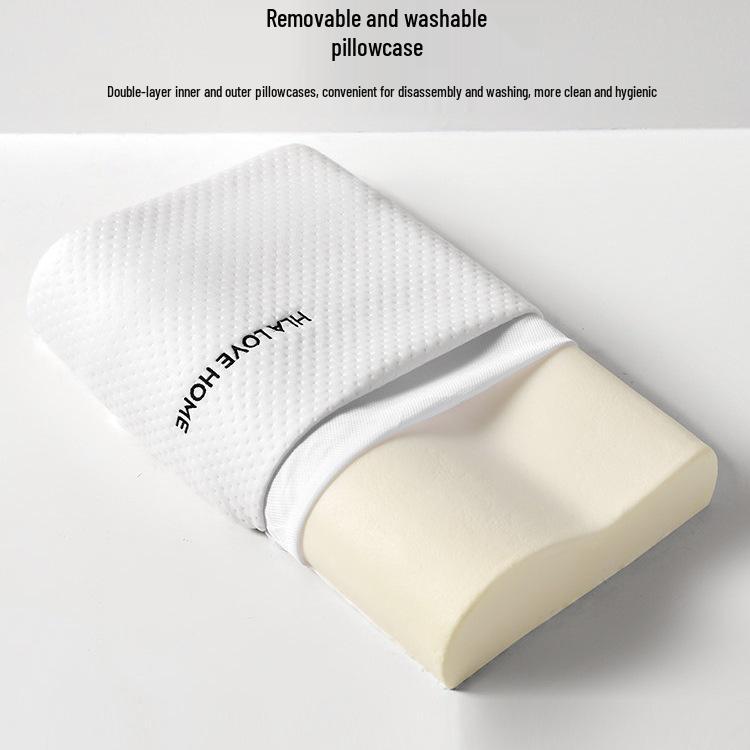 Men's Knitted Memory Foam Pillow Pair - Slow Rebound, Neck Support, Pressure-Free Comfort for Enhanced Sleep